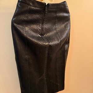 Burberry pencil python leather skirt